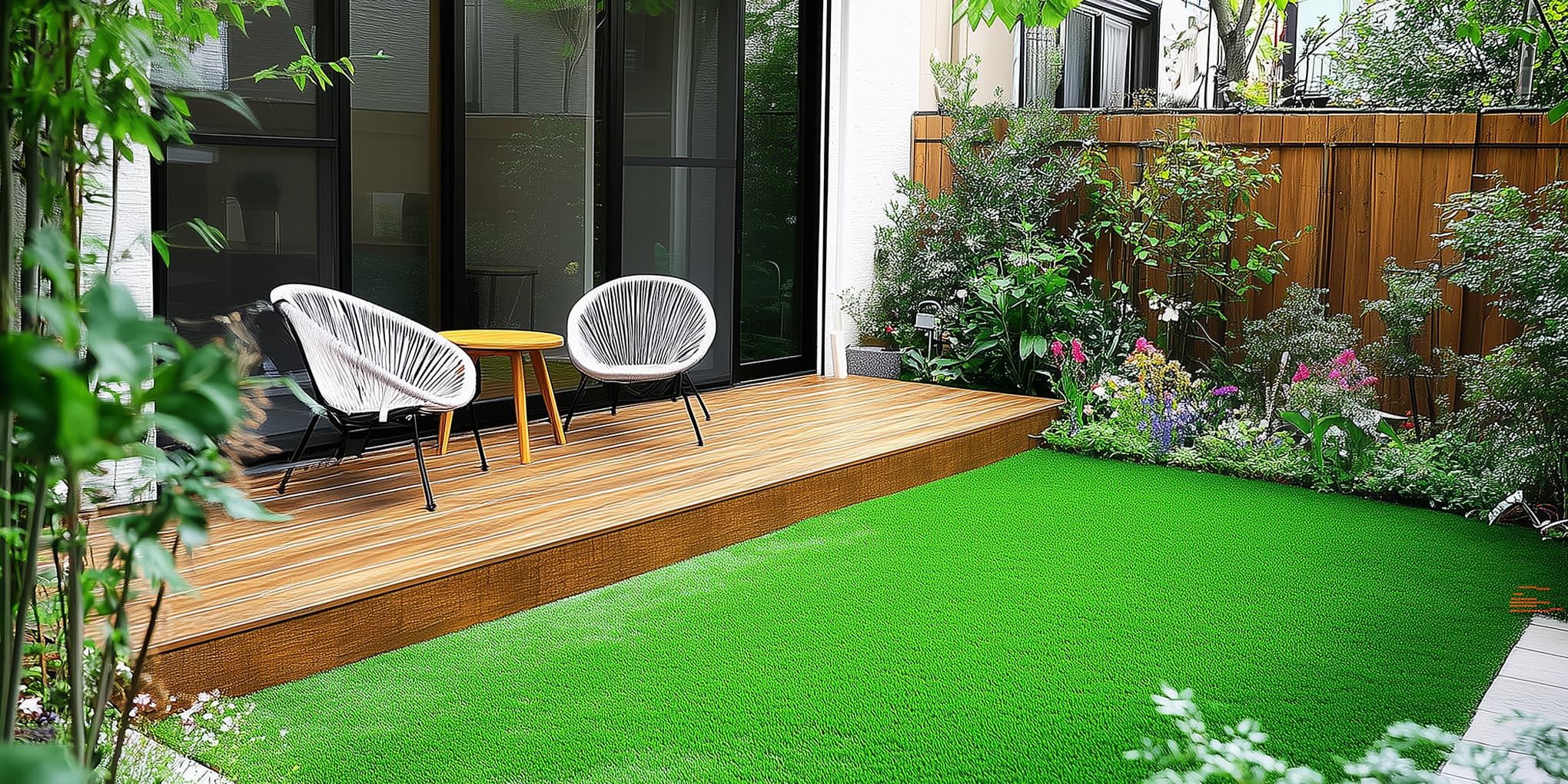 充実プランの庭の写真